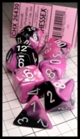 Dice : Dice - Dice Sets - Chessex Gemini Black-Pink with White Numeals CHX 26430 - Retail Buy Apr 2024